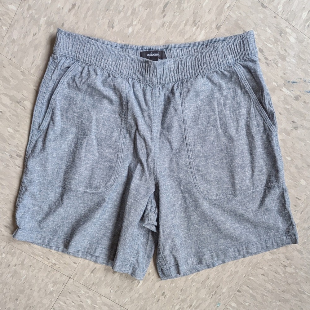 Allbirds Camp Shorts Mens Small Grey Elastic Waist Casual Outdoor Pockets